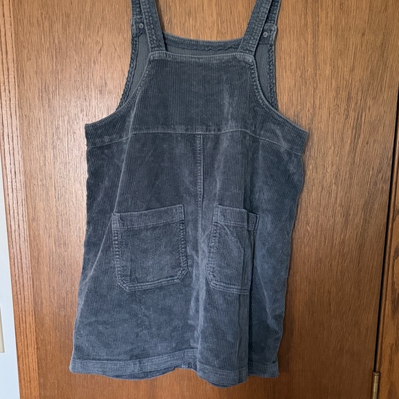 American Eagle Outfitters Charcoal Corduroy Pinafore Dress - Picture 4 of 4